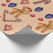 Cadeau Papier d'enveloppement de bonbons de Noël (Coin)