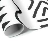 Cadeau Papier d'enveloppement de boue africain (Coin rond)