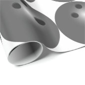 Cadeau Papier d'enveloppement de boule de Bowling (Coin rond)