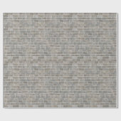 Cadeau Papier d'enveloppement de briques grises (Plat)