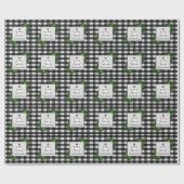 Cadeau Papier d'enveloppement de Buffalo Snowman (Plat)