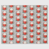 Cadeau Papier d'enveloppement de cacao de Noël (Plat)