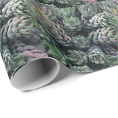 Cadeau Papier d'enveloppement de cactus (Coin rond)