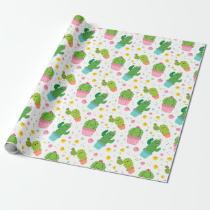 Cadeau Papier d'enveloppement de cactus