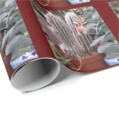 Cadeau Papier d'enveloppement de cactus (Coin rond)