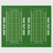 Cadeau Papier d'enveloppement de cadeaux de terrain de fo (Plat)