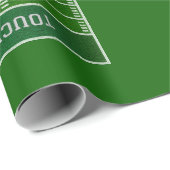 Cadeau Papier d'enveloppement de cadeaux de terrain de fo (Coin rond)