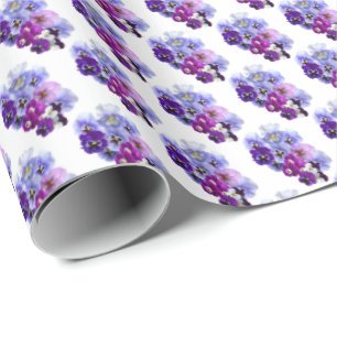 Cadeau Papier d'enveloppement de cadeaux floraux