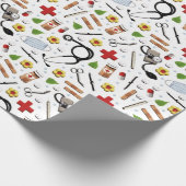 Cadeau Papier d'enveloppement de cadeaux pour infirmière (Coin)