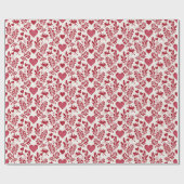 Cadeau Papier d'enveloppement de cadeaux romantique pour  (Plat)