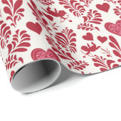 Cadeau Papier d'enveloppement de cadeaux romantique pour  (Coin rond)