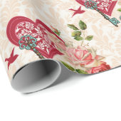 Cadeau Papier d'enveloppement de cadeaux romantique pour  (Coin rond)