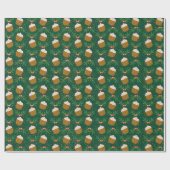 Cadeau Papier d'enveloppement de café de Noël (Plat)