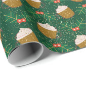 Cadeau Papier d'enveloppement de café de Noël (Coin rond)