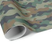 Cadeau Papier d'enveloppement de camo (Coin rond)