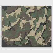 Cadeau Papier d'enveloppement de Camo (Plat)