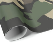 Cadeau Papier d'enveloppement de Camo (Coin rond)