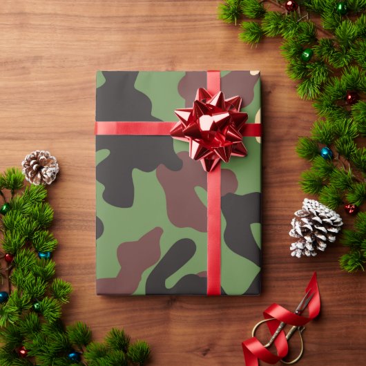 Cadeau Papier d'enveloppement de Camo (Cadeau de vacances)