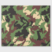 Cadeau Papier d'enveloppement de Camo (Plat)