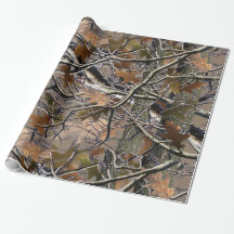Papier d'enveloppement de Camo Arbre Réel