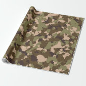 Cadeau Papier d'enveloppement de camo de marais (Déroulé)