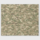 Cadeau Papier d'enveloppement de camo numérique (Plat)