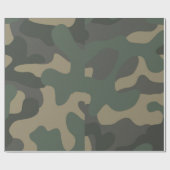 Cadeau Papier d'enveloppement de camo vert, Cadeaux, Anni (Plat)