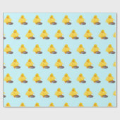 Cadeau Papier d'enveloppement de canard jaune - votre cou (Plat)