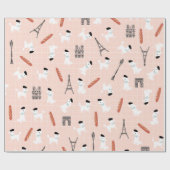 Cadeau Papier d'enveloppement de caniche français (Plat)