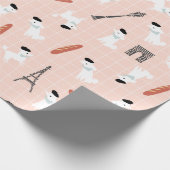 Cadeau Papier d'enveloppement de caniche français (Coin)