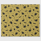 Cadeau Papier d'enveloppement de capuchon noir (Plat)