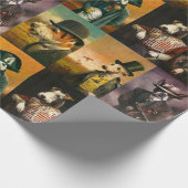 Cadeau Papier d'enveloppement de caractères de race de ch (Coin)