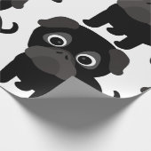 Cadeau Papier d'enveloppement de Carlin noir (Coin)