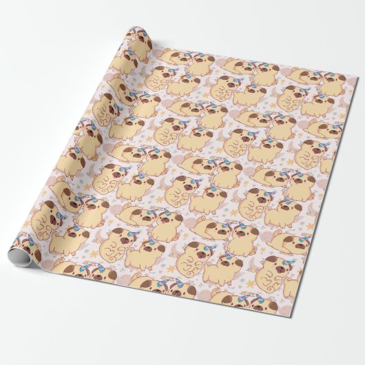 Cadeau Papier d'enveloppement de carlins (Déroulé)