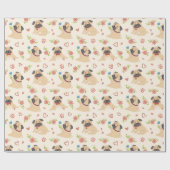Cadeau Papier d'enveloppement de carlins (Plat)