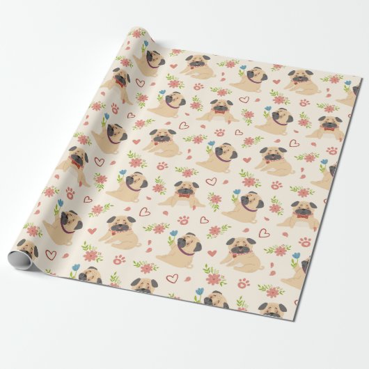 Cadeau Papier d'enveloppement de carlins (Déroulé)