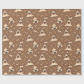 Cadeau Papier d'enveloppement de carlins (Plat)