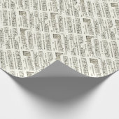 Cadeau Papier d'enveloppement de carol de Noël médiéval (Coin)