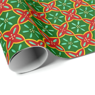Cadeau Papier d'enveloppement de carreaux de Noël