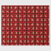 Cadeau Papier d'enveloppement de castor mignon (Plat)