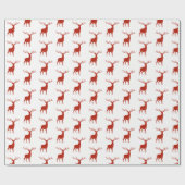 Cadeau Papier d'enveloppement de cerfs de Noël (Plat)