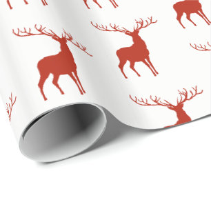 Cadeau Papier d'enveloppement de cerfs de Noël
