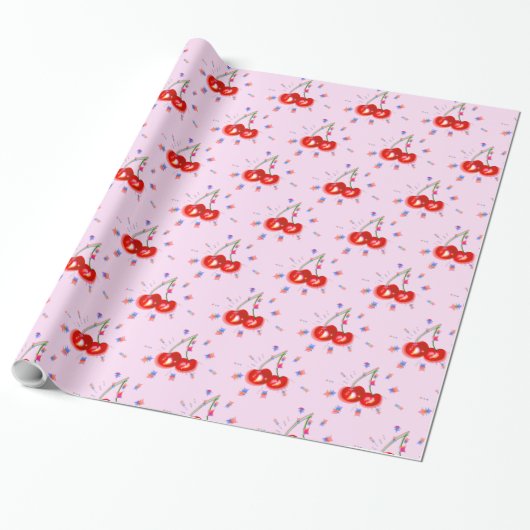 Cadeau Papier d'enveloppement de cerisier (Déroulé)