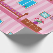 Cadeau Papier d'enveloppement de chambre rose