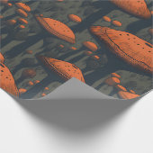 Cadeau Papier d'enveloppement de champignons Baby shower  (Coin)