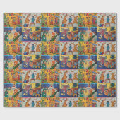 Cadeau Papier d'enveloppement de chats 1 (Plat)