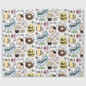 Cadeau Papier d'enveloppement de chats adorables (Plat)