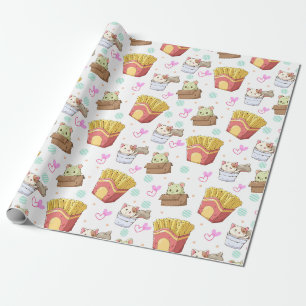 Cadeau Papier d'enveloppement de chats adorables
