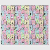 Cadeau Papier d'enveloppement de chats adorables (Plat)