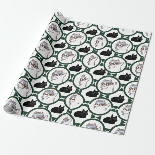 Cadeau Papier d'enveloppement de chats amusant